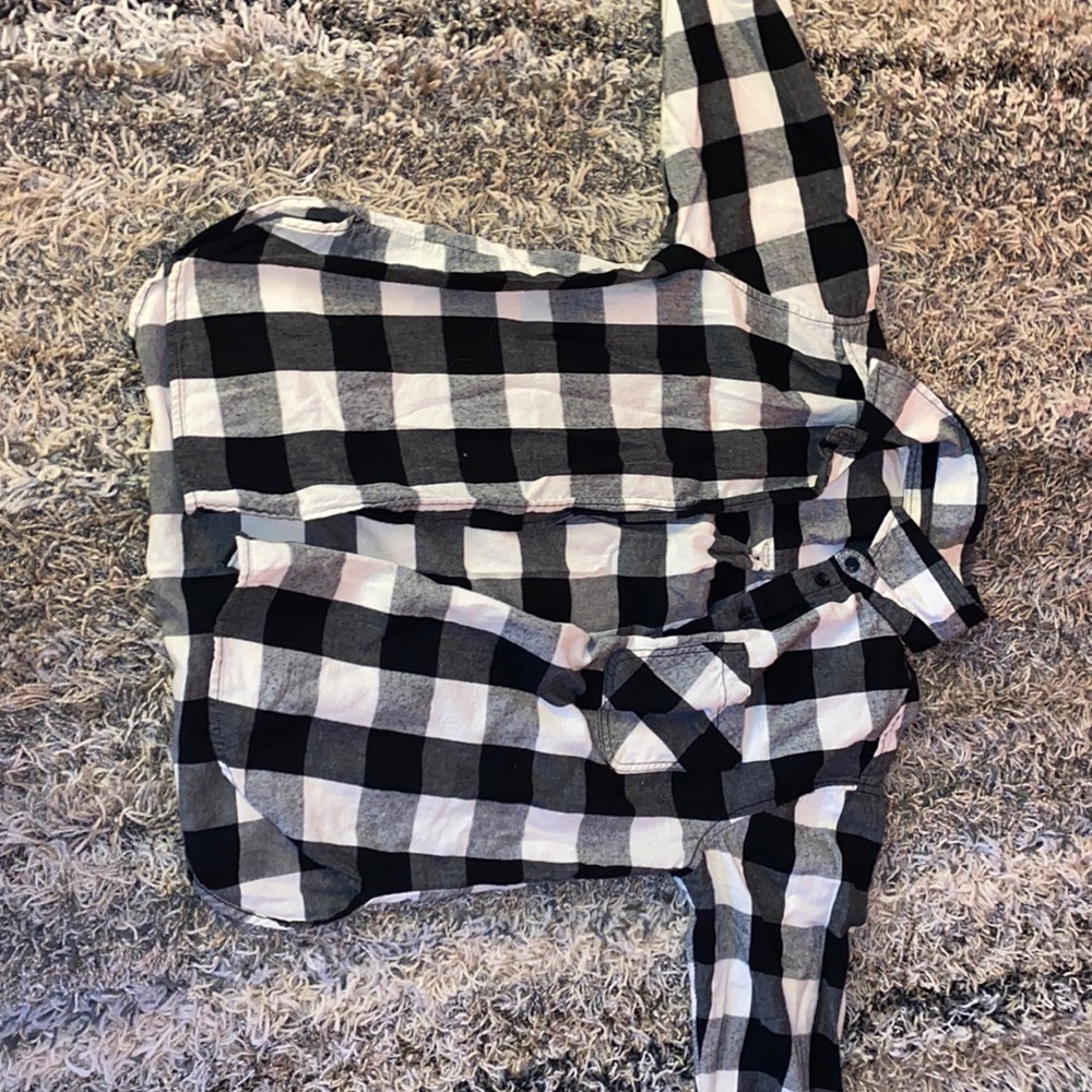 Black,White,And grey flannel
